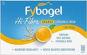 Fybogel Orange Fibre Drink 30 Sachets Relieves Constipation