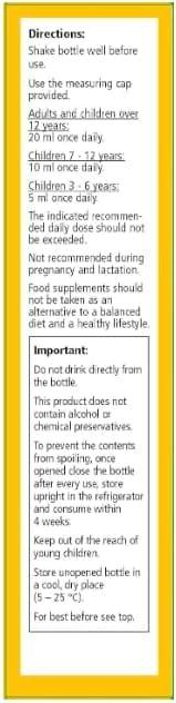Salus Haus Floradix Vitamin-B-Complex Liquid Vitamin Formula 250ml Vegan