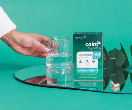 Revive Active Calm Capsules - 60 Capsules, Supports Relaxation, Mood, Nervous System with Lemon Balm, Ashwagandha, Saffron, Magnesium & Vitamins