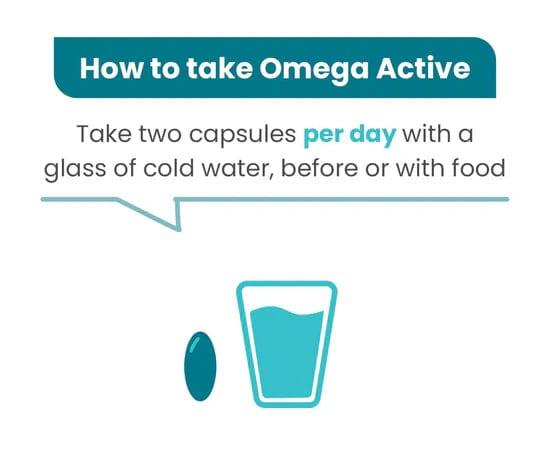 Revive Active Omega Active Omega-3 Fish Oil Supplement 60 Capsules EPA 756mg DHA 504mg Brain Vision Heart
