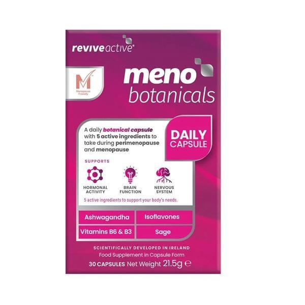 Revive Meno Botanicals 30 Capsules | Supports Hormonal Activity, Brain Function, Nervous System | Daily Capsule