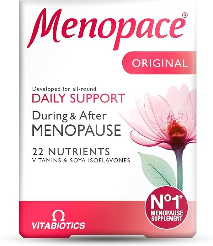 Vitabiotics Menopace Original Capsules - Menopause Support with 22 Nutrients, Vitamins & Soya Isoflavones