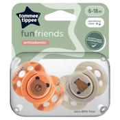 Tommee Tippee Fun Soothers 6-18 MTS ( Pack of 2)