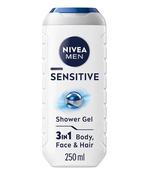 Nivea Men Sensitive 3 in 1 Shower Gel 250ml image