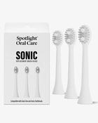 Spotlight Oral Care Sonic Toothbrush Replacement Heads - White (3) image