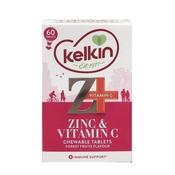 Kelkin Zinc &amp; Vitamin C Chewable Tablets (60)