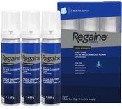 Regaine Men Extra Strength Scalp 5% Cutaneous Foam 3 Bottles image