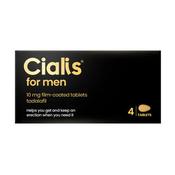 Cialis For Men Tadalafil 10mg Tablets 4 Pack