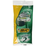 BIC Comfort 2 Plus Manual Razor 5 units Green Unisex image