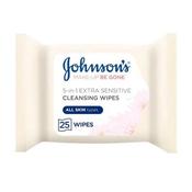 Johnsons Facial Wipes For Sensitive Skin 25 Pack
