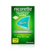 Nicorette 4mg Classic Original Gum 105 Pieces image