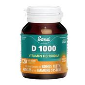 Sona D 1000 Vitamin D3 120 Tablets