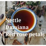 Nettle, Damiana, Red rose petals