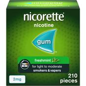 Nicorette Freshmint Gum 2mg 210 Pieces