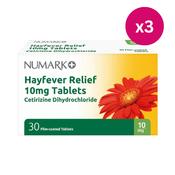 Numark Allergy Relief Cetirizine 10mg Film-Coated 90 Tablets image