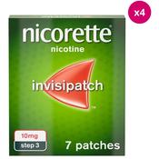 Nicorette Invisi Patch Step Three 10mg 7 Pack x 4