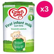 Cow &amp; Gate 1 First Baby Milk Formula From Birth 800g x3