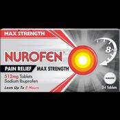 Nurofen Max Strength Pain Relief 512mg 24 Tablets image