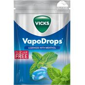 VICKS VapoDrops sugar free vegan lozenges with menthol oil