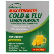 Galpharm Max Cold &amp; Flu Lemon