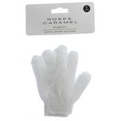 Rose &amp; Caramel White Exfoliating Gloves