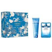 Versace Man Eau Fraîche Gift Set EDT Spray 100ml + Bath &amp; Shower Gel 150ml image