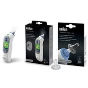 Braun ThermoScan 7+ Ear Thermometer &amp; ThermoScan Hygiene Lens Caps 3030