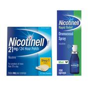Nicotinell Stop Smoking Patch 21mg &amp; Nicotinell Oral Spray 1mg 150ml