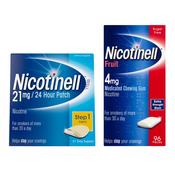 Nicotinell Stop Smoking Patch 21mg &amp; Nicotinell 4mg Fruit Gum 96s