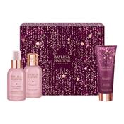 Baylis &amp; Harding Wild Cherry &amp; Vanilla Gift Wrapped Pamper Trio Gift Set image