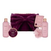 Baylis &amp; Harding Wild Cherry &amp; Vanilla Luxury Bow Wash Bag Gift Set image