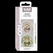 BIBS Pacifier Studio Colour 2 Pack Bumblebee Latex Size 1 Mushroom Mix image