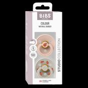 BIBS Pacifier Studio Colour 2 Pack Ladybug Latex Size 1 Blush Mix image