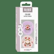 BIBS Pacifier Studio Colour 2 Pack Ladybug Latex Size 2 Violet Sky Mix image
