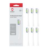 Oclean Professional Clean Brush Head 6 Pack White
