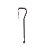 Offset Handle Walking Stick Cane Black image