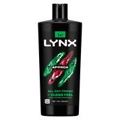 Lynx 3in1 Body, Face &amp; Hair Wash Africa 700ml