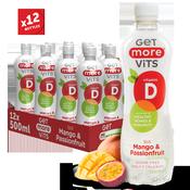 Get More Vitamin D Still Mango &amp; Passionfruit Drink 12 x 500ml