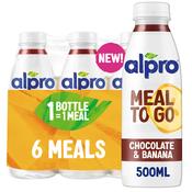Alpro Meal to Go Chocolate Banana Flavour Ready-To-Drink Meal Replacement 500ml x 6 image