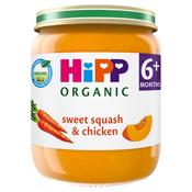HiPP Organic Sweet Squash Chicken Baby Food Jar 6+ Months 125g