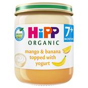 HiPP Organic Mango Banana Topped With Yogurt Baby Food Jar 7+ Months 160g image