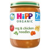 HiPP Organic Veg and Chicken Noodles Baby Food Jar 7+ Months 190g image