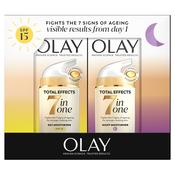 Olay Total Effects 7in1 Day + Night Moisturiser Set 37xml x 2