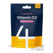 4 HIM &amp; HER Vitamin D3 50ug (2000IU) Cholecalciferol 1 Year's Supply 365 Tablets image