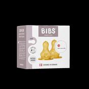BIBS Baby Bottle Nipple Round Latex 2 pack Slow Flow image