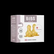 BIBS Baby Bottle Nipple Round Latex 2 pack Fast Flow image