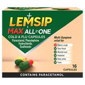 Lemsip Max All In One Cold &amp; Flu 16 Capsules image