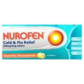 Nurofen Cold &amp; Flu Relief 200mg Tablets 16's image
