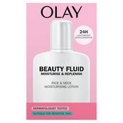 Olay Beauty Fluid Face &amp; Body Moisturiser Sensitive Skin 200ml