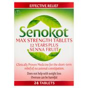 Senokot Max Strength (12 Years Plus) 24 Tablets